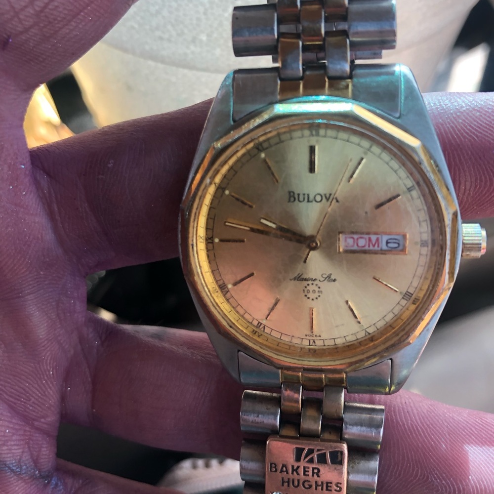 Bulova men’s watch 20 yr Baker Hughes